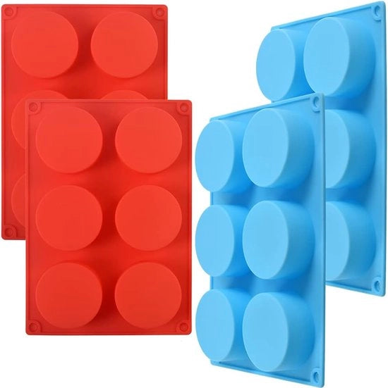 Copertura per Cupcake in Silicone a forma di Cupcake Rond in Chocolato, Blu e Rosso