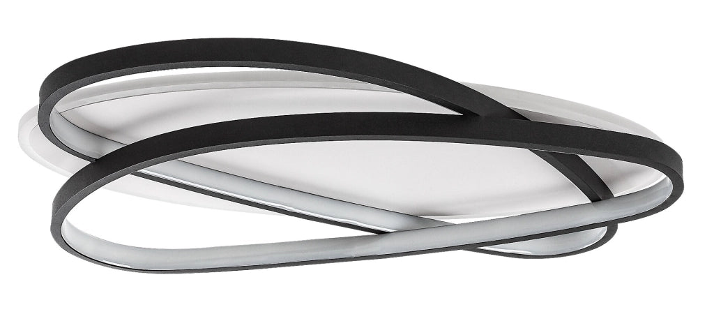 Plafoniera LED decorativa Brantiel 3 luci Rabalux nero/bianco