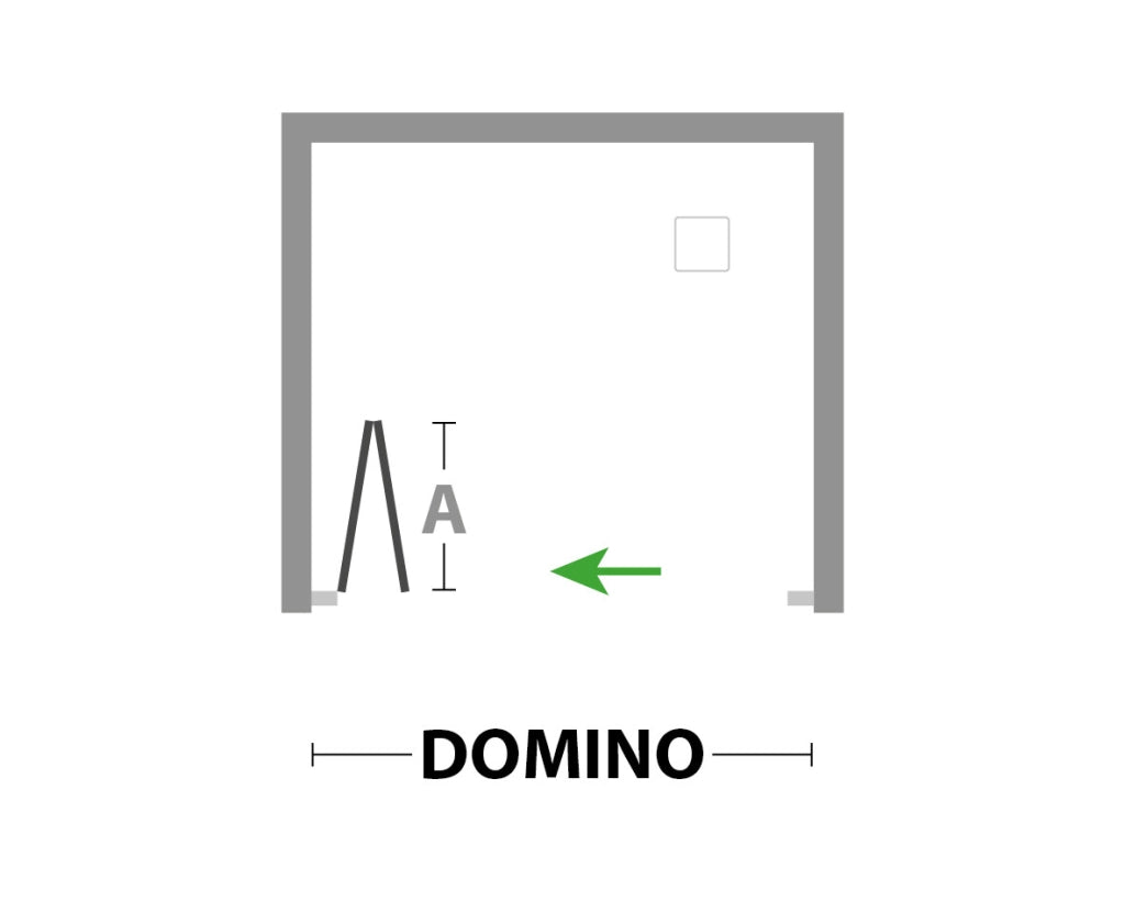 Cabina Doccia a Nicchia in Acrilico 2.2mm con Apertura Soffietto Libro - Misura: 100 x h185 (AdattabilitÃ  97-102cm)
