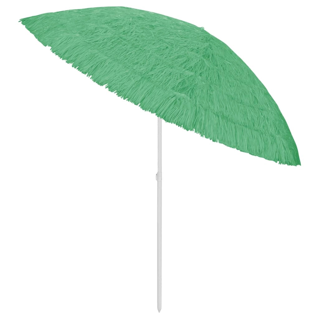 Ombrellone da spiaggia hawaiano 300 cm verde 02_0008393