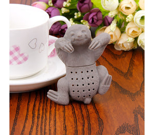 Infusore a forma di Bradipo in plastica siliconata per tisane camomilla