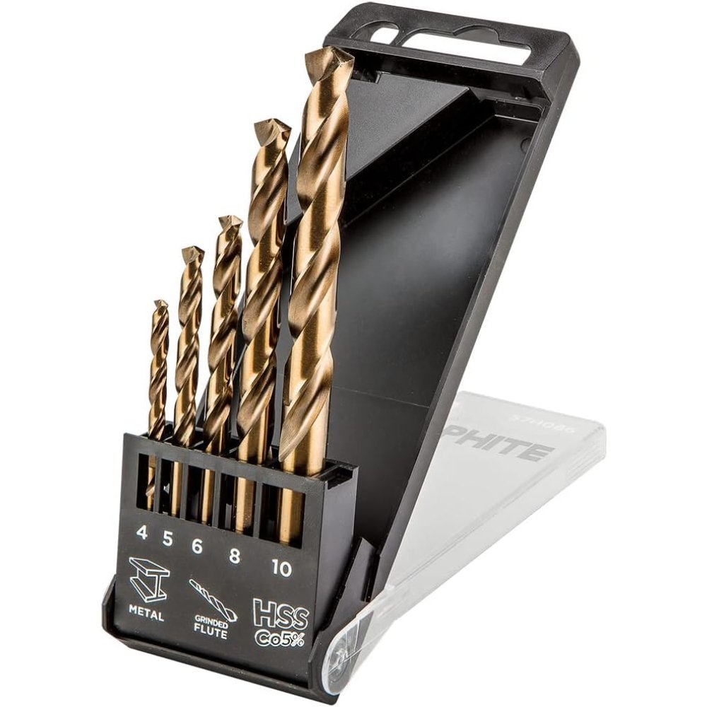 Topex 57h086 punta per metallo h hss-co, 4.0 - 10 mm, 5 pezzi ds