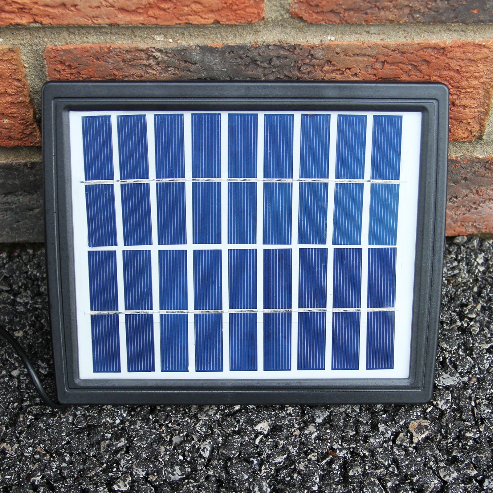 MonsterShop - Fontana Solare a Sfera da Giardino con Batteria di Supporto da 6 Ore Fontanella con Pannello Solare e Picchetto