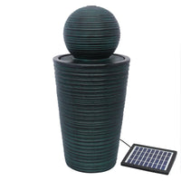 MonsterShop - Fontana Solare a Sfera da Giardino con Batteria di Supporto da 6 Ore Fontanella con Pannello Solare e Picchetto