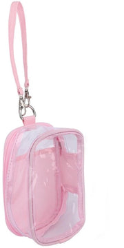 Borsa di stoccaggio trasparente - 15,5x10,5x6,5 cm - Incluso cinturino - Impermeabile - PVC - Contenitore per bambole