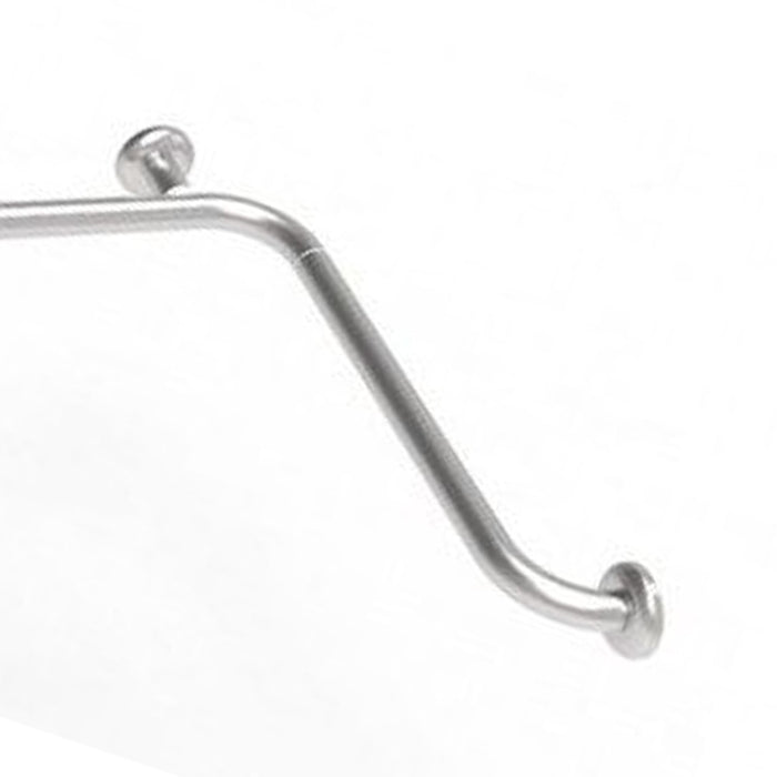 Maniglia angolare di sicurezza da cm 110x60 inox satinato