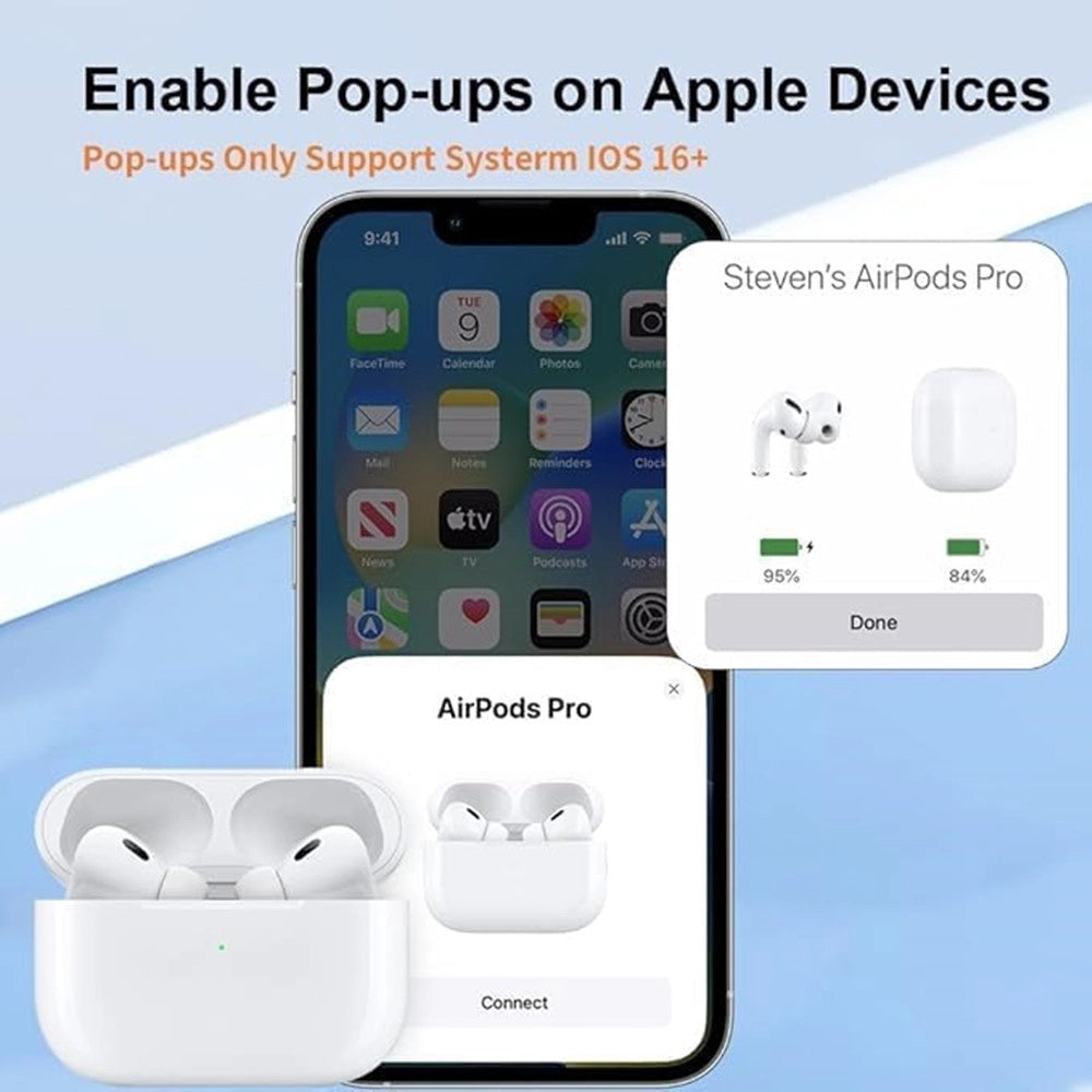 Trade Shop - Auricolari Wireless Cancellazione Del Rumore Cuffie Bluetooth Impermeabile Ipx7 -