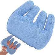 Cuscino per contrattura di dito - comodo sostegno per mano e dito per contrattura e lesioni cutanee - Blu.