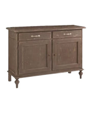 Madia credenza legno shabby grigio consumato 137x50x98 (516) - Mobili 2G