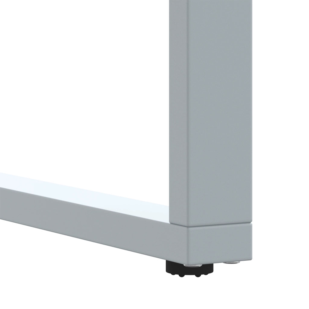 Tavolo da pranzo outdoor  Grigio 160x80x75 cm Acciaio e Legno Solid Acacia