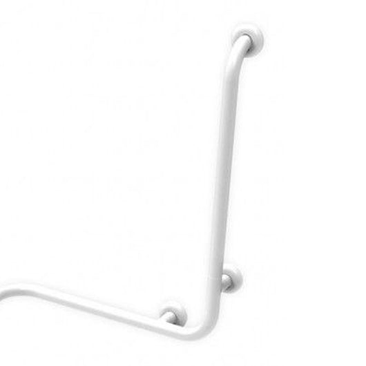 Maniglia angolare con verticale laterale universale 60x60x60h inox bianco