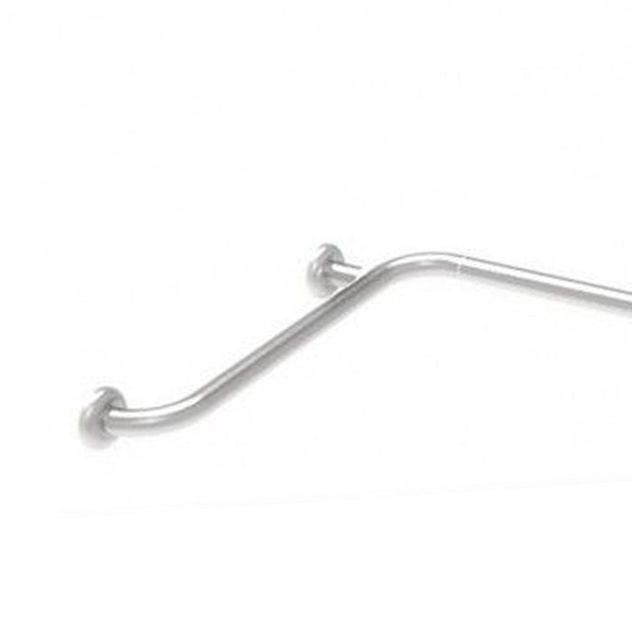 Maniglia angolare con verticale laterale universale 60x60x60 inox satinato