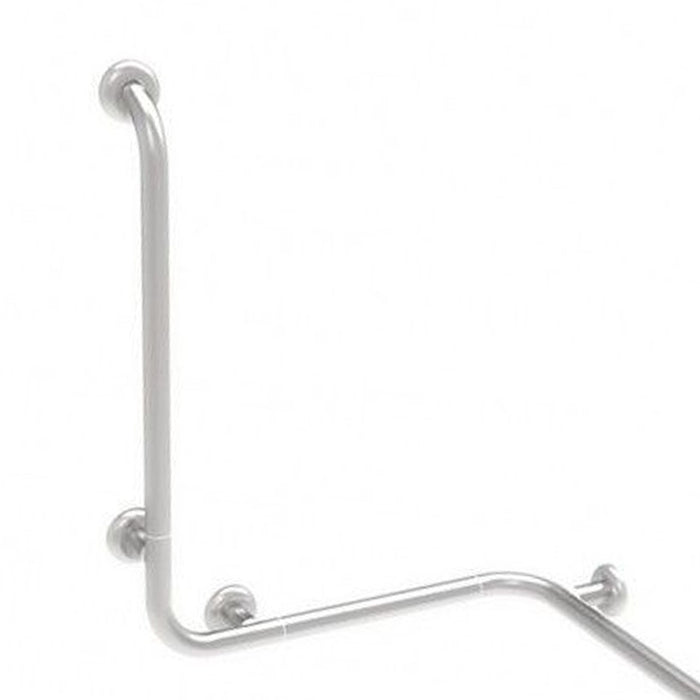 Maniglia angolare con verticale laterale universale 60x60x60 inox satinato