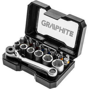 Topex 56h610 set di inserti e bu bussole 24 pezzi inserti da 2 ds