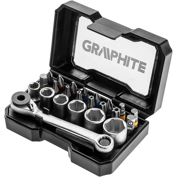 Topex 56h610 set di inserti e bu bussole 24 pezzi inserti da 2 ds