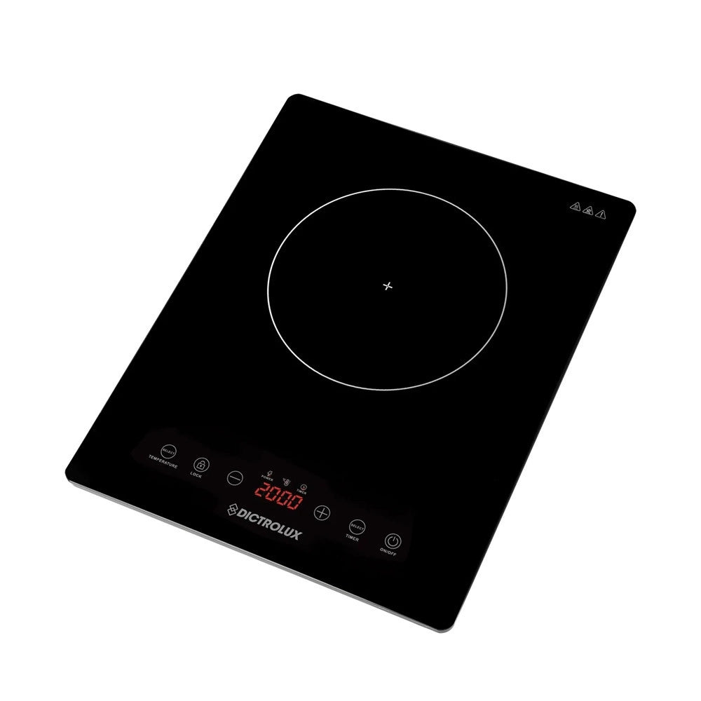 Trade Shop - Piastra A Induzione Display Lcd Touch 8 Livelli Potenza Temperatura 2000w Timer Regolabile -