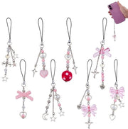 Accessori per Telefono 8 pezzi - Appoggio Decorativo - Smalto Acrilico - Hanger per Telefono/Chiave - Progettazione Carina - Accessori di Ultima Moda