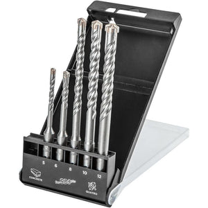 Topex 57h572 punta da muro sds p plus,set 5 pezzi - 5 6 x 110 ds