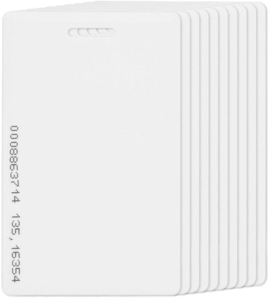 Carte di accesso in PVC 10 pezzi - lettura a distanza 5-10 cm - sistema di sicurezza - carta RFID