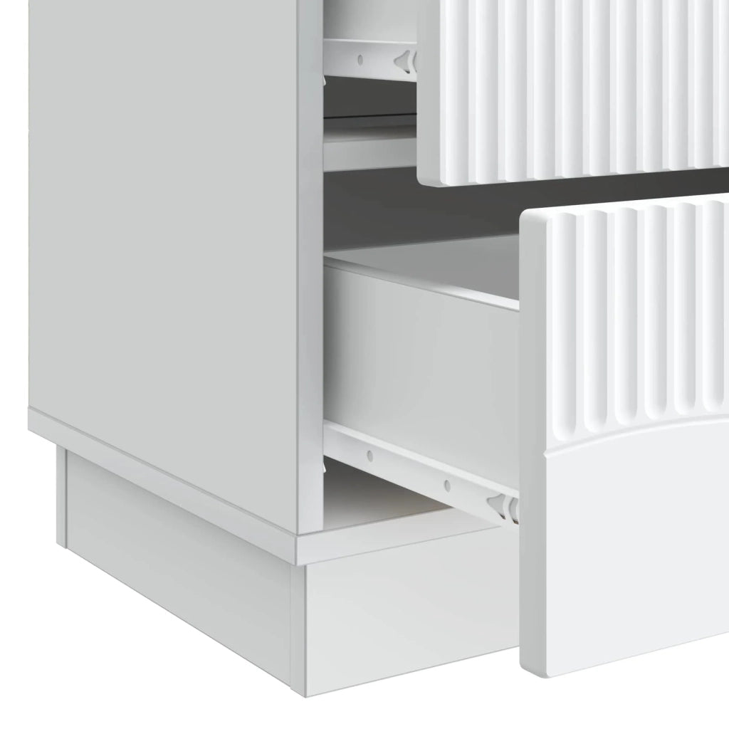 Armadio da Notte con cassetto Bianco 62 x 34,5 x 44,5 cm 895235