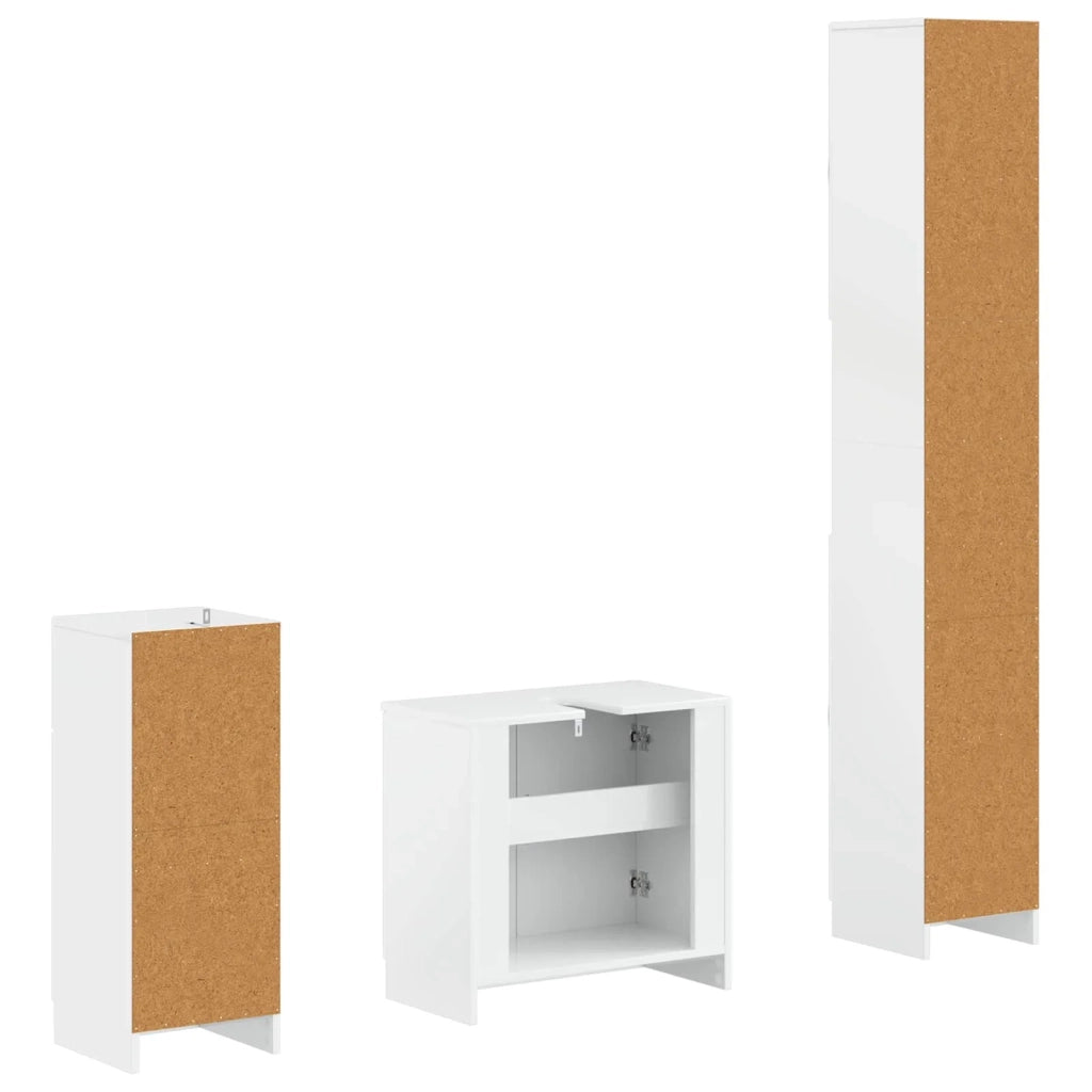 Set di armadietti da bagno in 3 pezzi UTRECHT 3417895