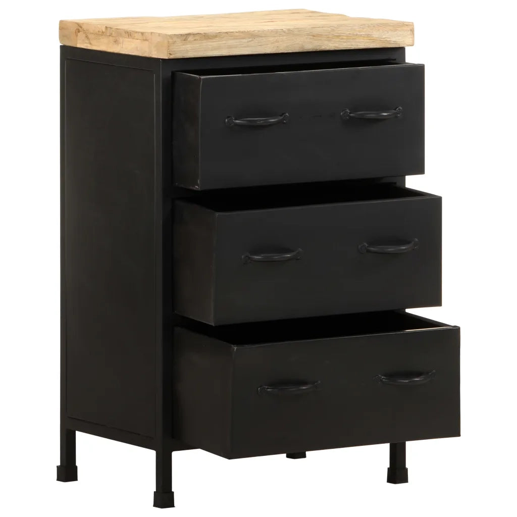 Credenza 47x35x76 cm in Legno di Mango Grezzo 323576