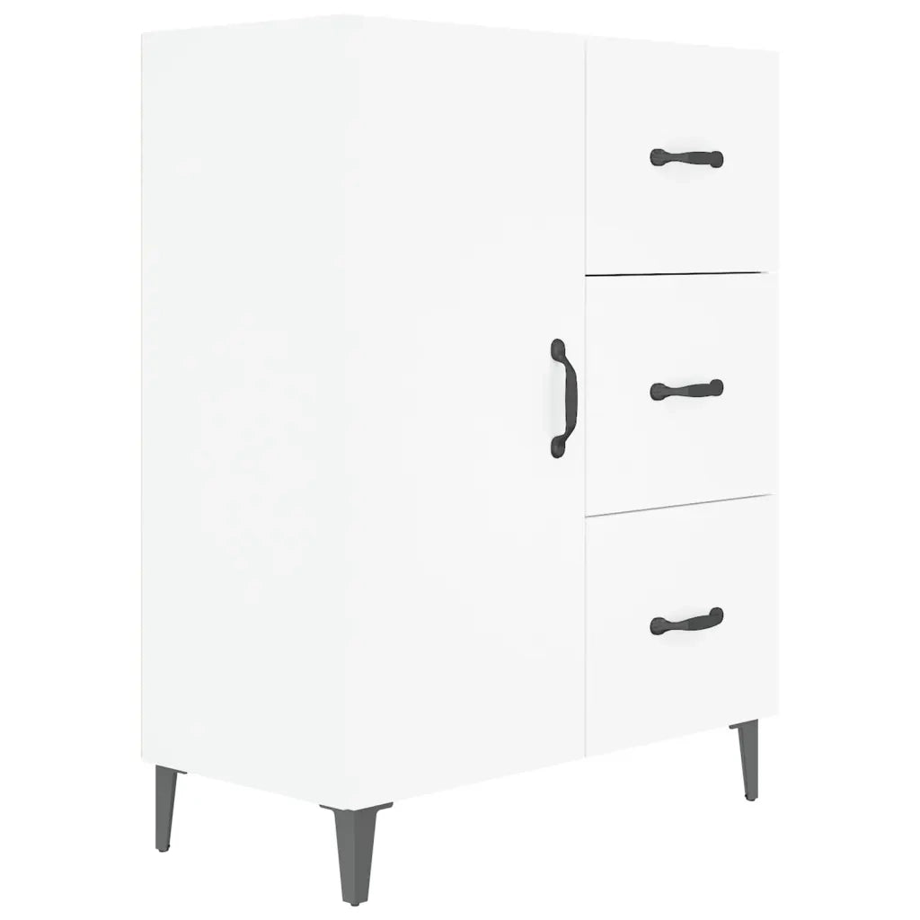 Credenza | Madia | Buffet da pranzo | Armadio da pranzo Bianca 69,5x34x90 cm in Legno Multistrato