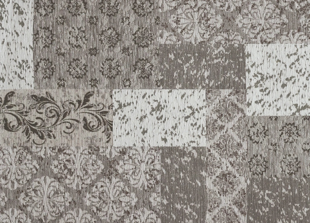 Tappeto Velour Antiscivolo Da Camera E Salotto Disegno Saturno Argento By Suardi - 175x240 cm - Argento