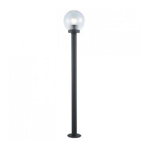 LAMPIONE SERIE GLOBO 4 PZ. IN ALLUMINIO NERO 60W ALTEZZA CM.120