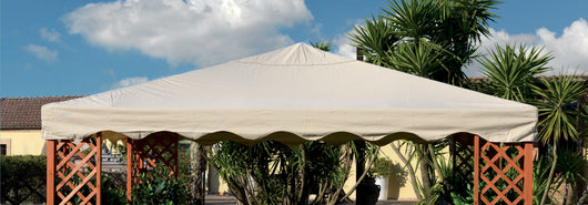 RICAMBIO TOP COPERTURA ECRU' PER GAZEBO IN LEGNO MAXIMA MT.3X4