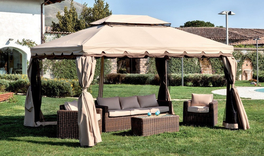 RICAMBIO SET 4 TELI MOSCHIERA PER GAZEBO ADVENTURE/RIYAD MT.3X4 Zanzariere