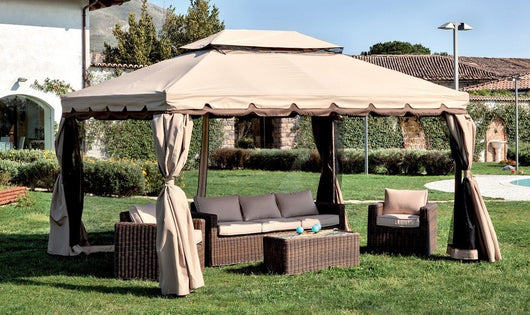 RICAMBIO SET 4 TELI MOSCHIERA PER GAZEBO ADVENTURE/RIYAD MT.3X4 Zanzariere