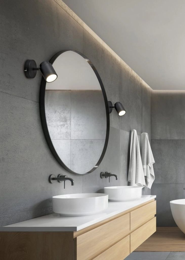 Applique bagno ANGELO nera Trio GU10 IP44 880400132