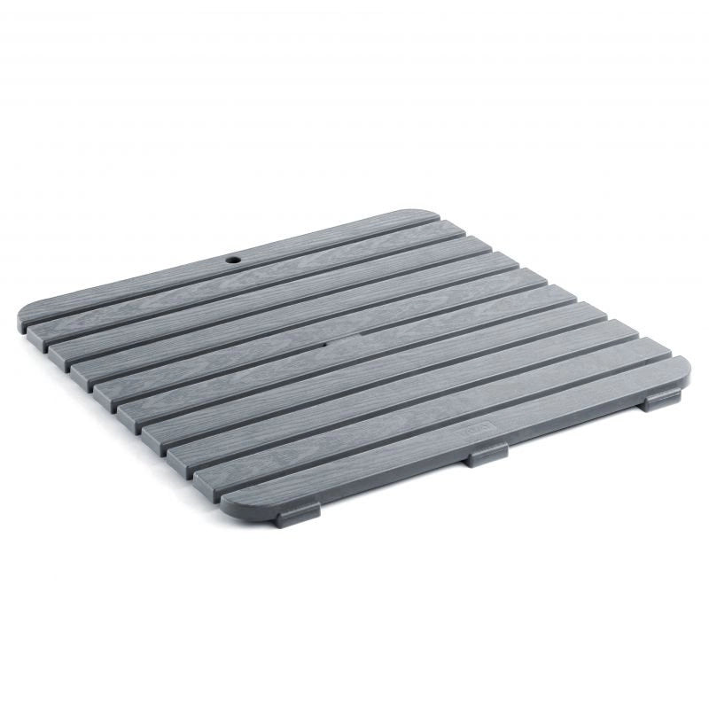 Pedana Doccia Plastica Antiscivolo 55x55 80x50 Rigida rettangolare quadrata Antracite/55x55cm