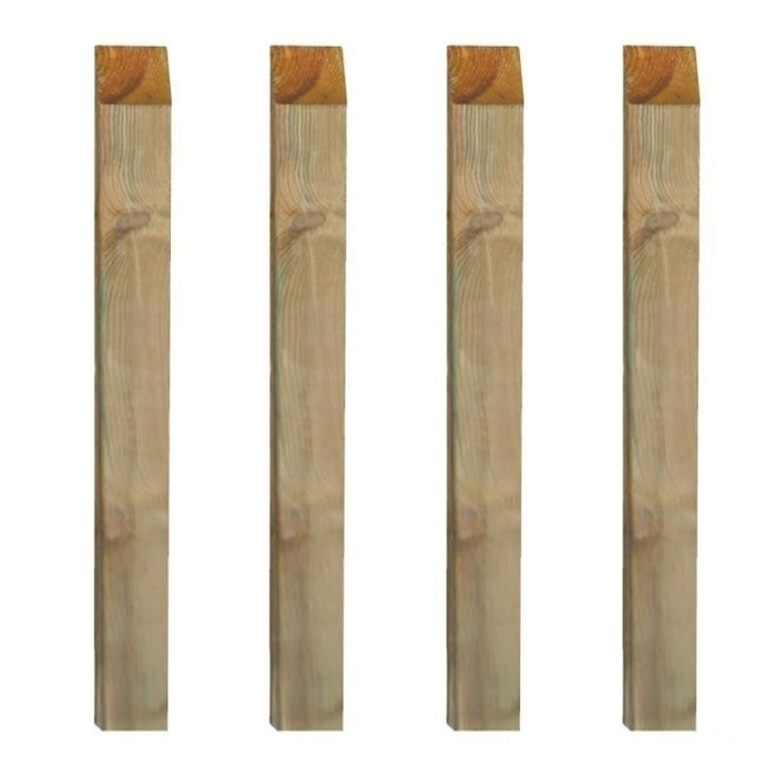 PALO QUADRO PZ.4 PER RECINZIONI E STACCIONATE CM.7X7X300H IN LEGNO DI PINO