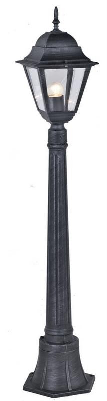 LAMPIONE NEW YORK ALTEZZA CM.110 ALLUMINIO PRESSOFUSO VERNICIATO GRIGIO GHISA 60W