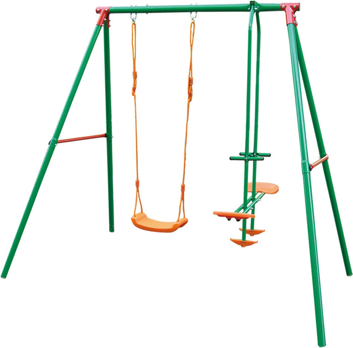 ALTALENA ACCIAIO 2 TIRI  PER BAMBINI 3 - 10 ANNI CON SEDUTA SEMPLICE