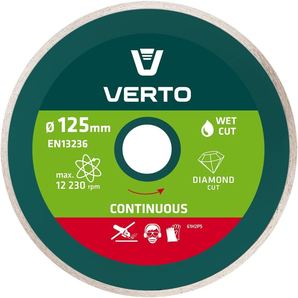 Topex 61h2p5 disco diamantato, 1 125 x 22,2 mm, bordo continu ds