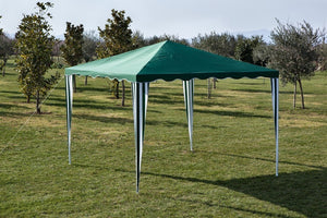 GAZEBO IN ACCIAIO VERNICIATO TOP VERDE MT.2X2