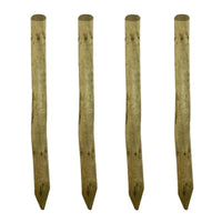 PALO TONDO A PUNTA PZ.4 RECINZIONI STACCIONATE CM.6X200H PINO IMPREGNATO