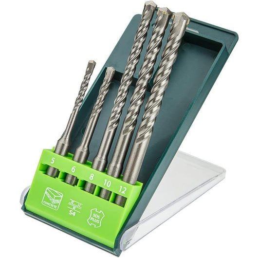 Topex 60h685 punta da muro sds p plus set 5 pezzi - 5 6 x 110 ds