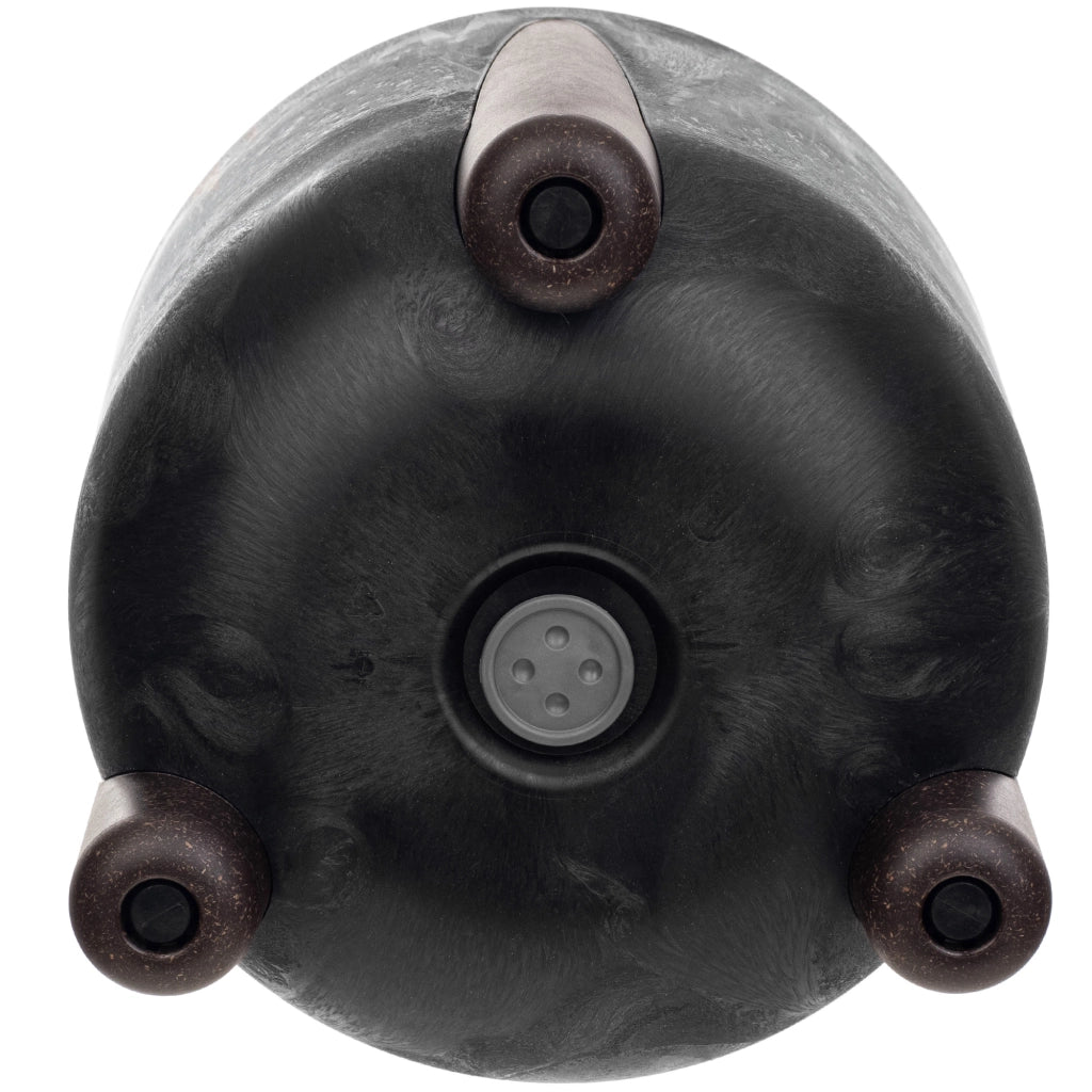 Vaso da fiori KADAX, coprivaso, fiori su gambe, con inserto, supporto per fiori, nero, 30 cm
