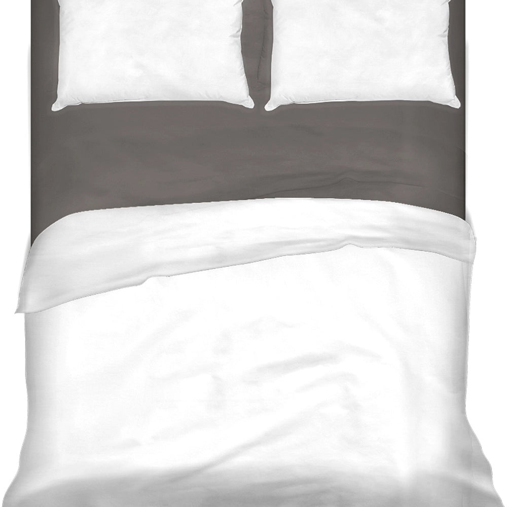 Lenzuolo letto sotto con angoli 100% puro cotone Made in Italy tinta unita Tortora - 1 Piazza maxi