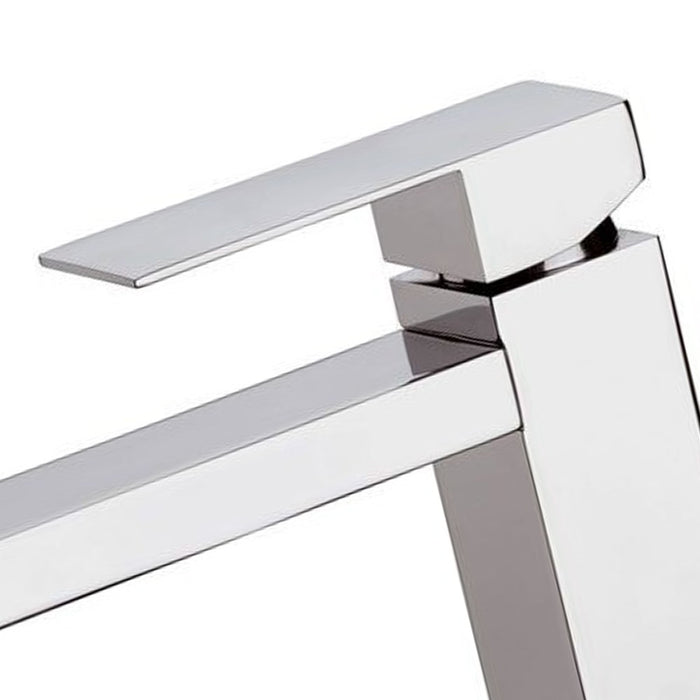 Miscelatore in ottone cromato design quadro serie skyline