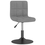 Sedie da Pranzo Girevoli 4 pz Grigio Chiaro in Velluto 3087481