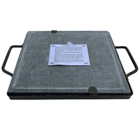 PIETRA OLLARE PIASTRA NATURALE CON TELAIO NERO  CM. 30X40