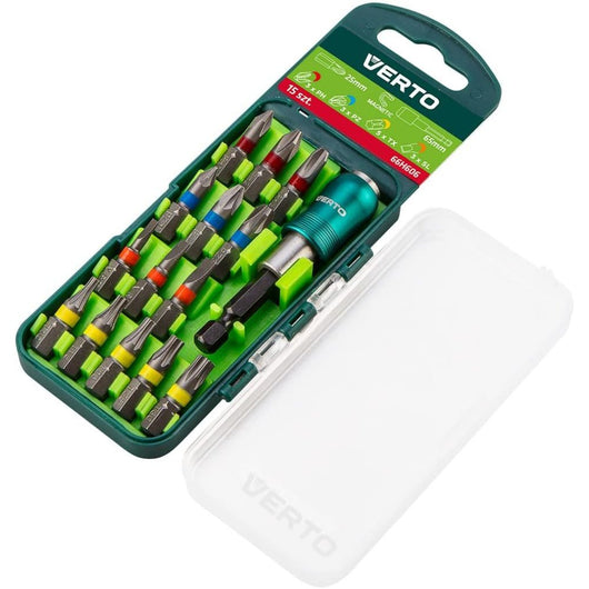 Topex 66h606 set di inserti gira ravite 16 pezzi 25 mm - 3 x p ds