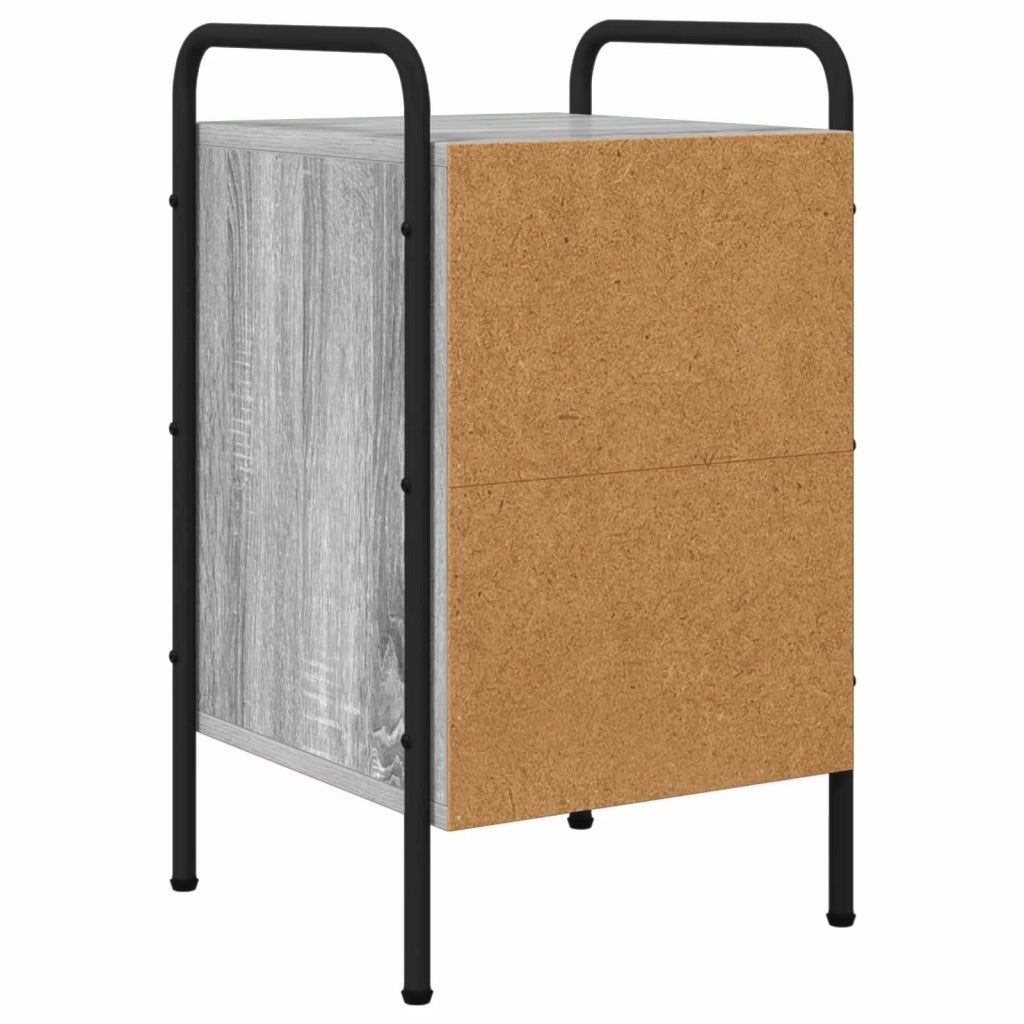 Armadio da Notte 2 pz Sonoma grigio 35 x 36,5 x 61 cm 8007654