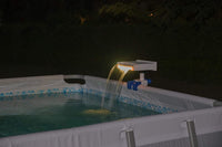 Cascata ruscello a LED con diversi colori compatibile con tutte le piscine fuori terra Bestway 58619