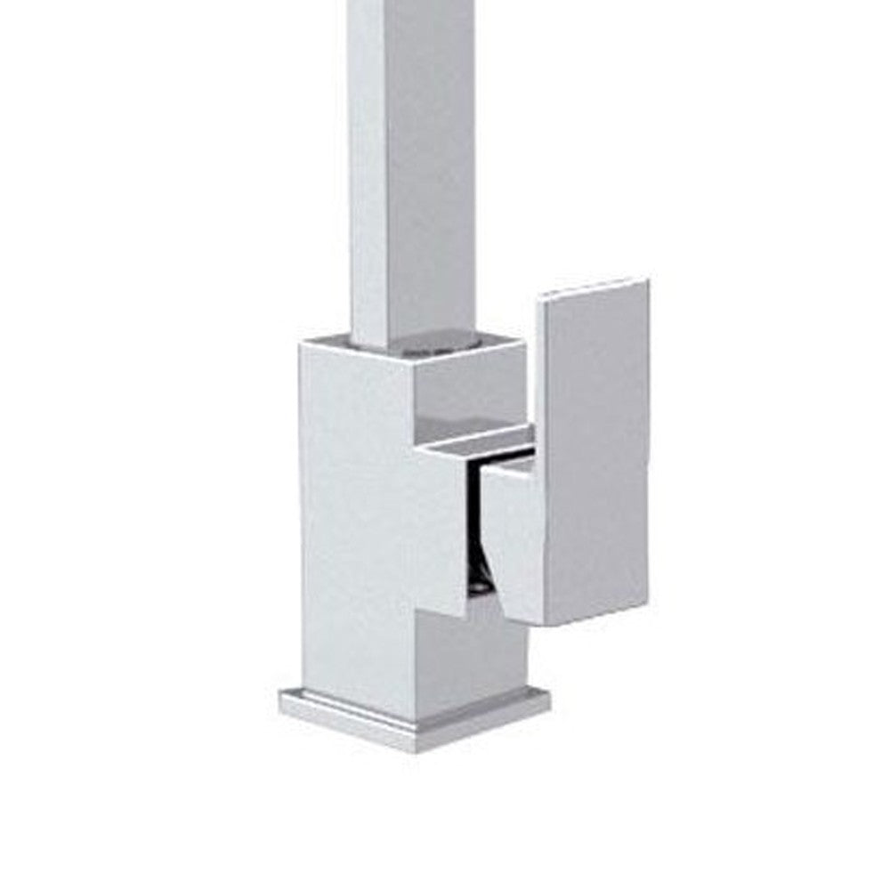 Miscelatore per lavabo con canna girevole design quadro skyline